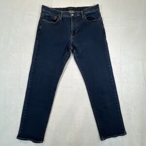 Lucky Brand Jeans 221 Original Straight Mens 36x30 Blue Stretch Denim 5-Pocket